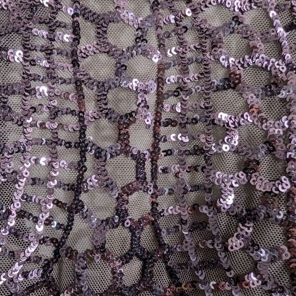 R&M Richards gorgeous plum color sequin dress size 10 - Picture 12 of 14